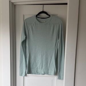 Smartwool 250 Light Blue Mint Long Sleeve Crewneck Top